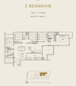 Straits at Joo Chiat 5 Bedrooms Floor Plan